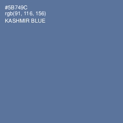 #5B749C - Kashmir Blue Color Image